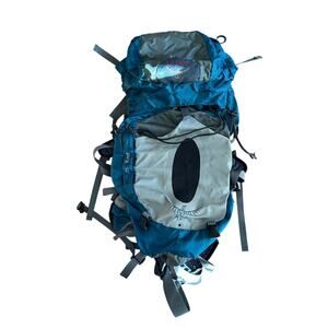 Osprey Aura 50 large women’s hiking backpack blue and gray